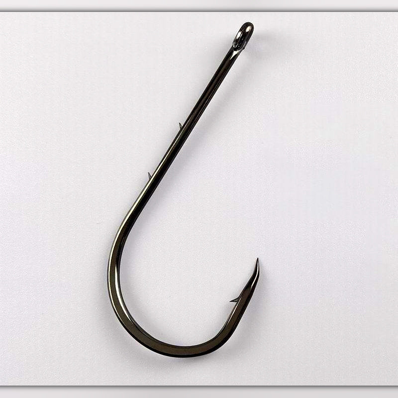Barbed Carbon Steel Live Bait Hooks, 1000 Pack