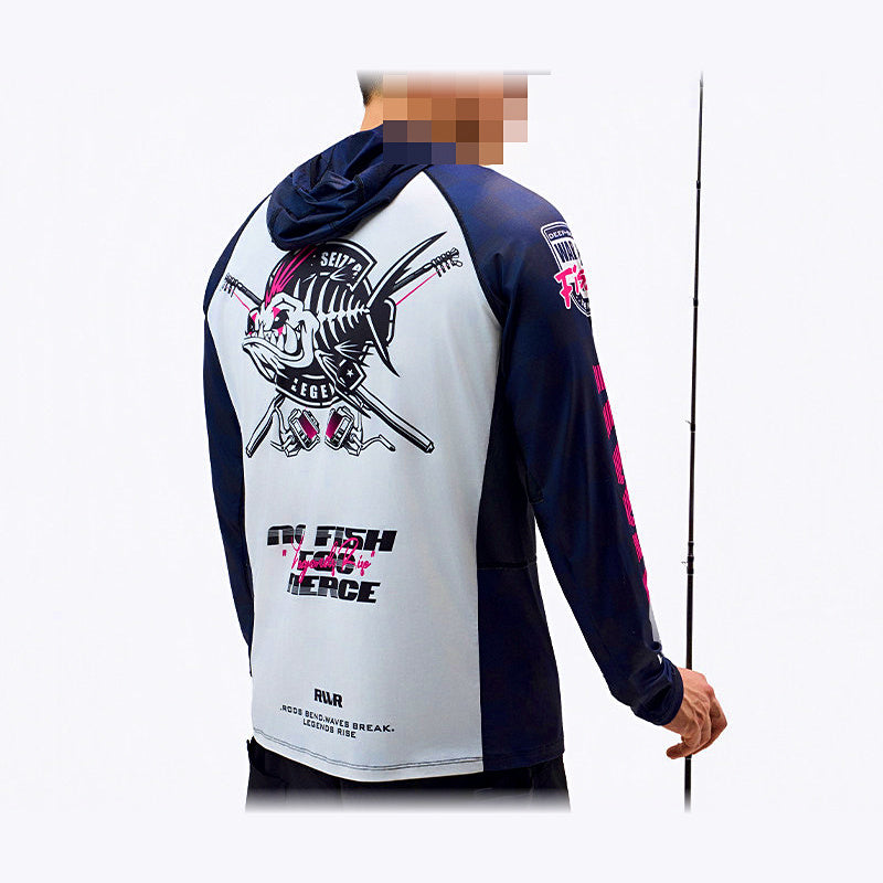 UPF 50+ Long Sleeve Fishing Sun Shirt, Cooling Fabric