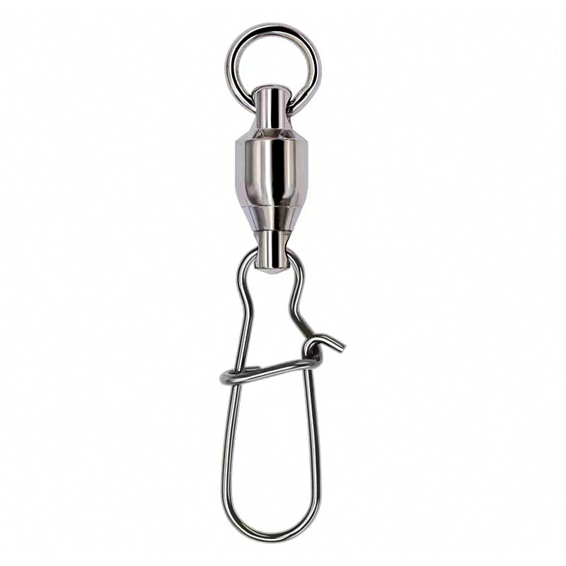 Ball Bearing Swivel with Snap, Figure-8 Ring, Sizes 0-10