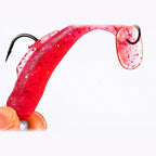 T-Tail Soft Bait with Lead Jig Head & Trailer Hook, 3.5–10 g