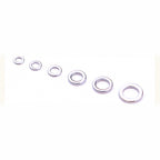 Stainless Steel Solid Rings, Sizes 1–6 (Flattened Jig Rings)