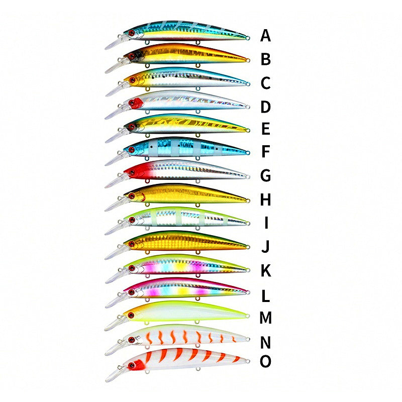 Glow Sinking Minnow Hard Bait, 11 cm (4.3 in), 30 g (1.1 oz)