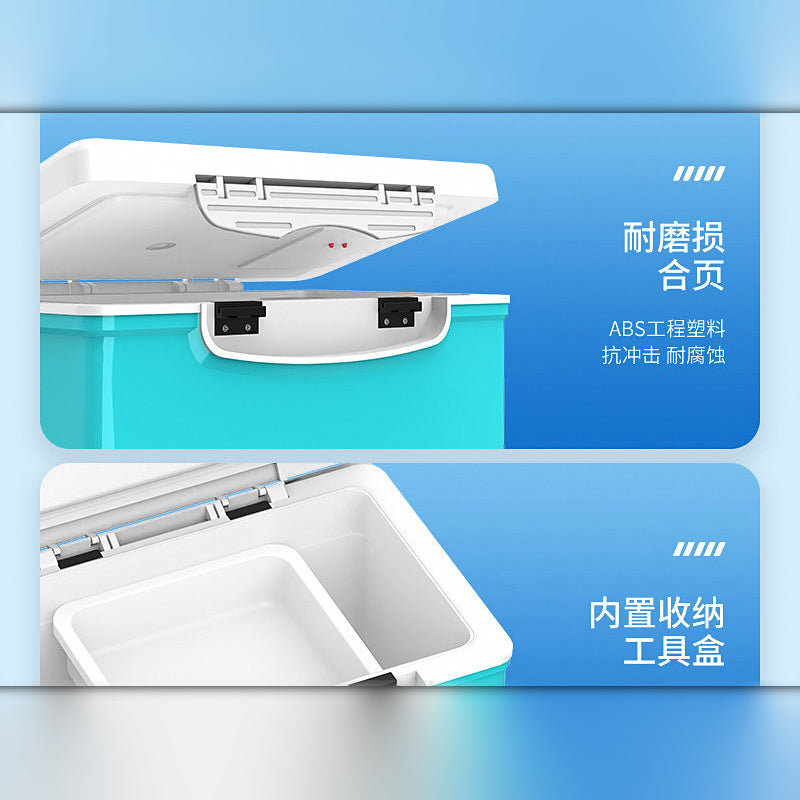 Live Bait Tank Box with Built-in Aerator Pump