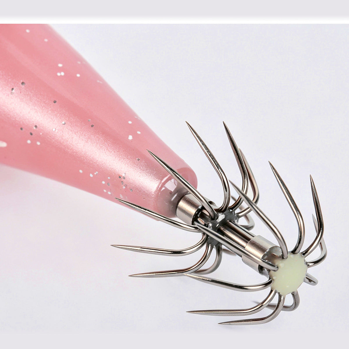 UV Glow Wooden Shrimp Squid Jig, 6 g (0.2 oz), 8 cm (3.1 in)
