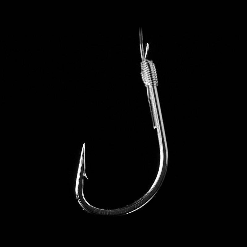 Pre-Tied Sleeve Hook Rigs, Double Hook, Size 1–8