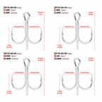 Saltwater Treble Hooks, Barbed, 20-Pack, Sizes 14 to 3/0
