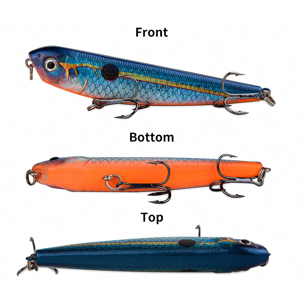 3D-Printed Pencil Lure, Fish-Shaped Saltwater Bait