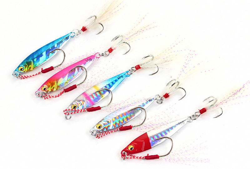Casting Metal Jig with Dressed Hooks, 8–25 g (0.3–0.9 oz) – product photo