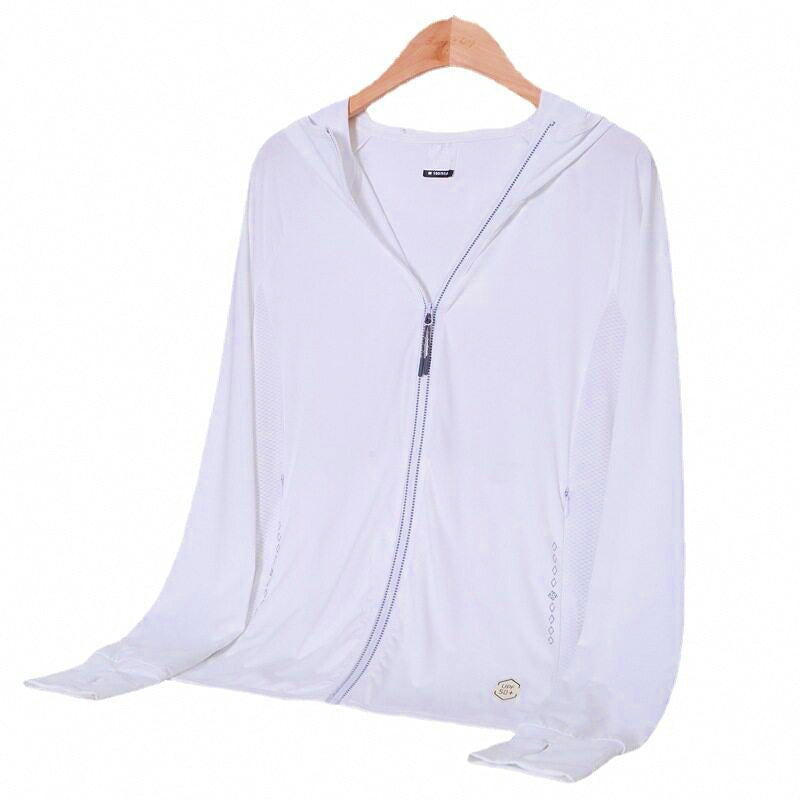 Men's Hooded UPF 50+ Sun Protection Fishing Jacket