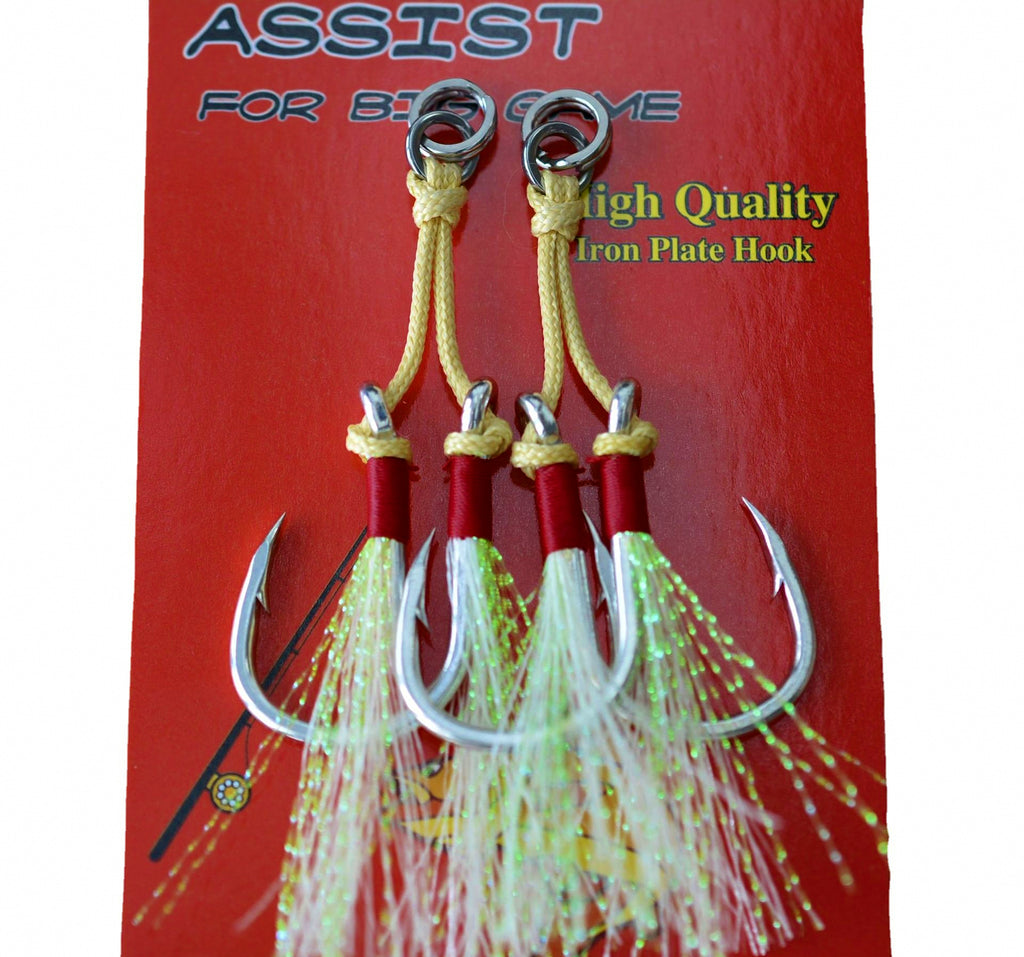 Double Assist Hooks for Jigs, Sizes 1/0–5/0 – product photo