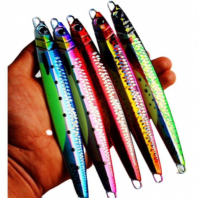 3D Scale Glow Metal Jig with Hooks, 40–200 g (1.4–7.1 oz) – product photo