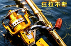 Saltwater Rod and Metal Reel Combo, 5-Piece Carbon – product photo