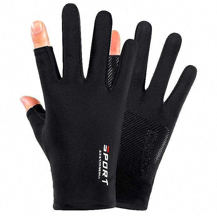 Sun Protection Fishing Gloves, 2-Finger Cut & Full Finger – product photo