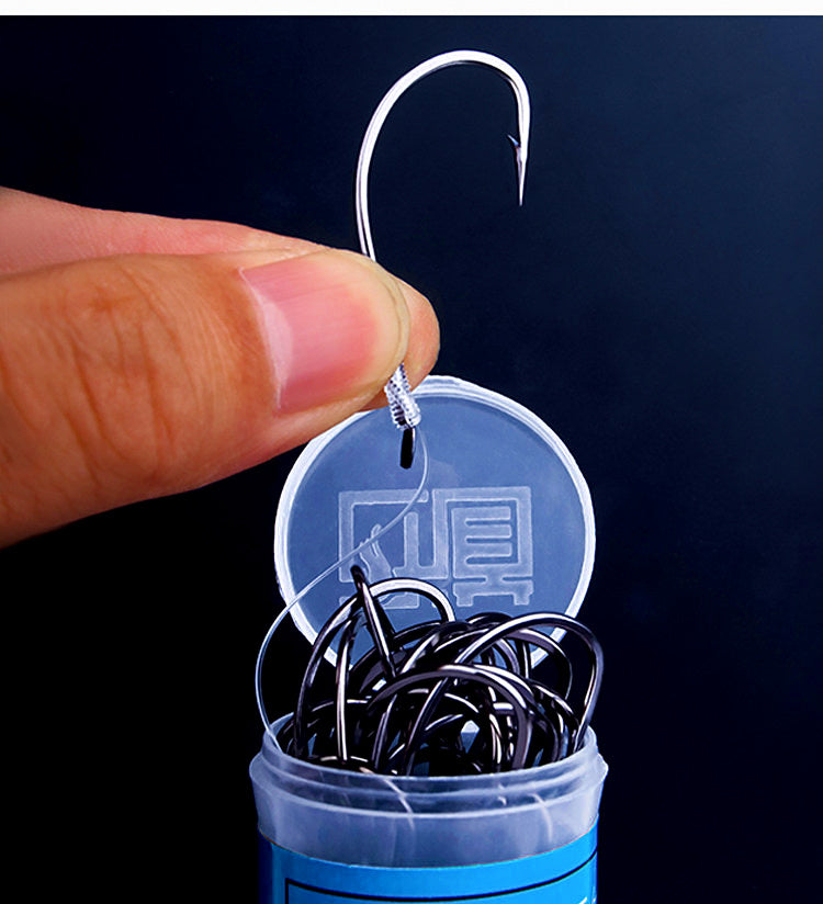 Snelled Maruse Barbed Hooks, Sizes 10–28, Tied Leader – product photo