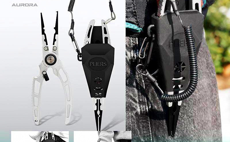Fish Gripper with Scale (39.7 lb / 18 kg) & Fishing Pliers – product photo