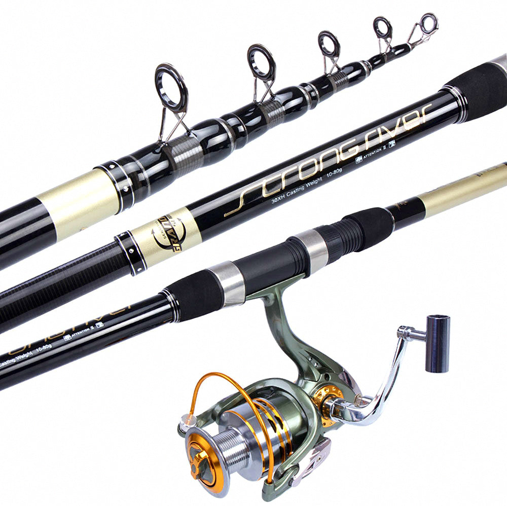 Carbon Casting Rod, Extra Hard, 5-Pc, 2.1–5.4 m (6.9–17.7 ft)