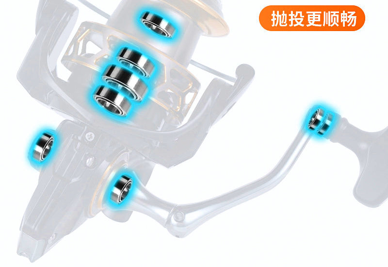 Spinning Reel, Front Drag, Metal Spool, Sizes 3000–7000 – product photo