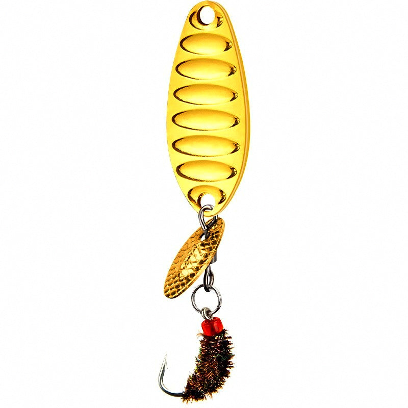 Micro Spinner Fly Lure, Flat Blade, Sizes #12–#16