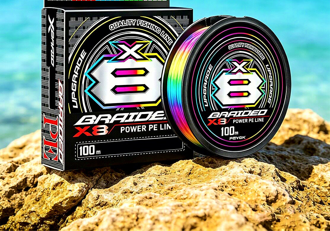 8-Strand Braided PE Fishing Line, 100 m (109 yd) – product photo