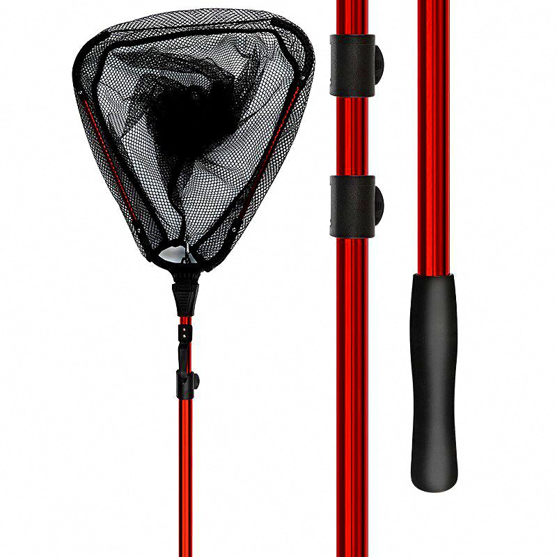 Folding Landing Net, Telescopic Handle, 40–300 cm (16–118 in)