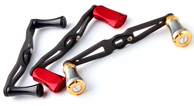 Carbon Fiber Double Knob Reel Handle for Baitcasting Reels – product photo
