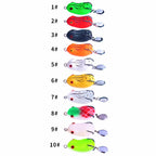 Weedless Frog Lure, Double Hook, 4.2 & 5.5 cm (8 g / 12 g) – product photo