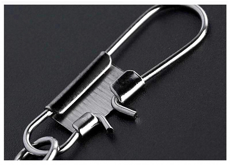B-Type Safety Pin Snap Swivels, Barrel Swivel Connectors – product photo