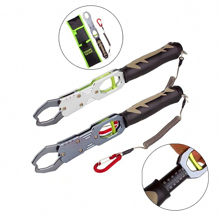 Aluminum Fish Grip with Scale & Lure Pliers Set – product photo