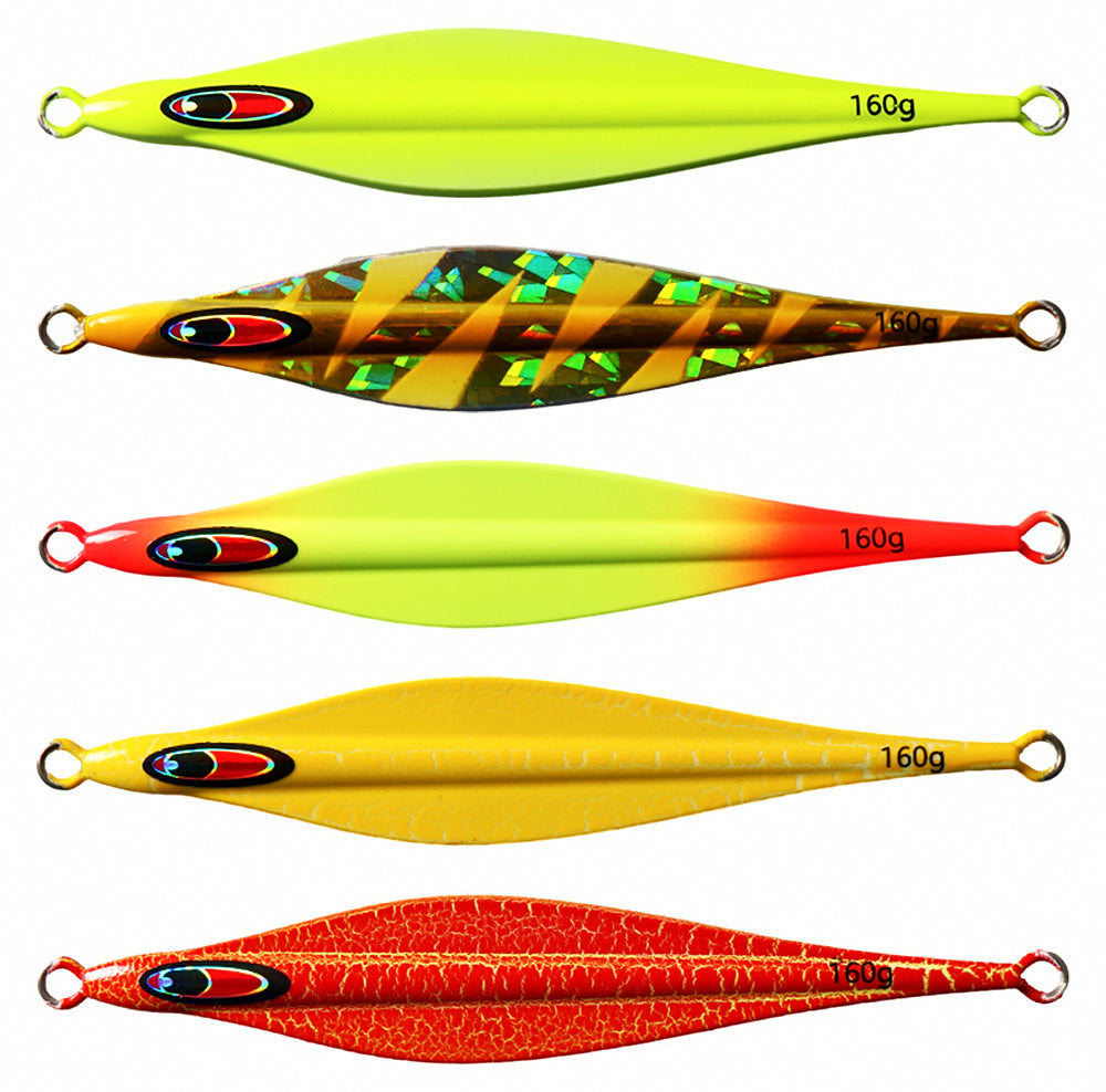 Glow Slow Pitch Jig, 160–400 g (5.6–14.1 oz)