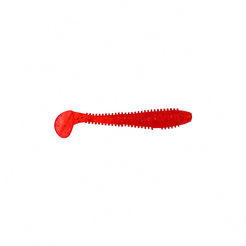 Mini Ribbed T-Tail Soft Bait Grub, 3.5 & 4.5 cm (1.4 & 1.8 in)
