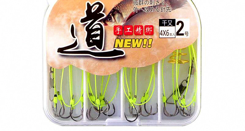 Chinu & Iseama Anti-Tangle Spring Hook Set, 4 Sets per Box – product photo