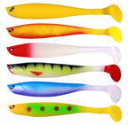 T-Tail Soft Swimbait Lures, 9 cm & 11 cm (3.5 & 4.3 in)