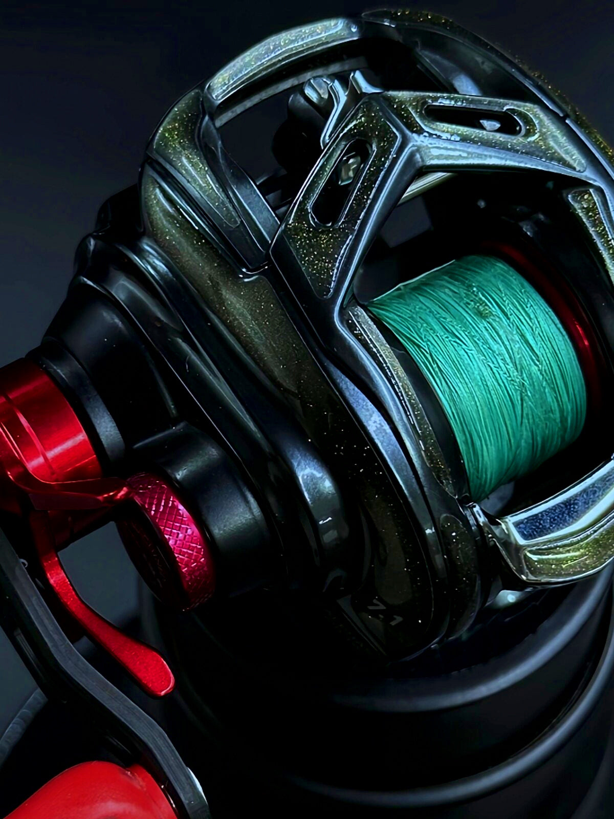 Baitcasting Reel Protective Film, 3D Clear, Anti-Collision – product photo