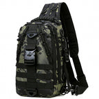 Tactical Fishing Backpack / Crossbody Bag, 3-Layer