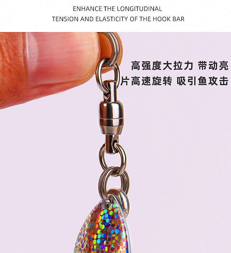 Spinning Flash Sequin Single Hook, 5X Strong, 5-Pack – product photo