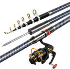 Extra-Hard Fiberglass Sea Rod & Reel Combo, 1.8–3.6 m (5.9–11.8 ft)