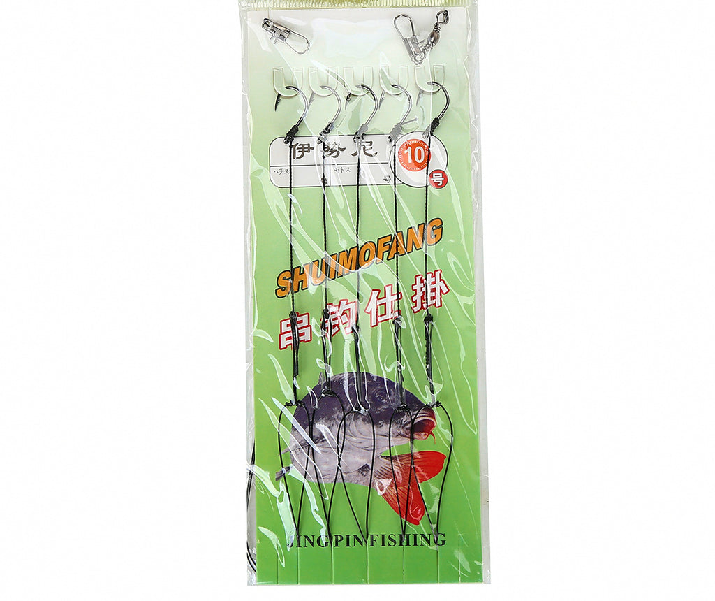 Pre-Tied Braided Line Multi-Hook Rig, Iseni & Maruse Style – product photo