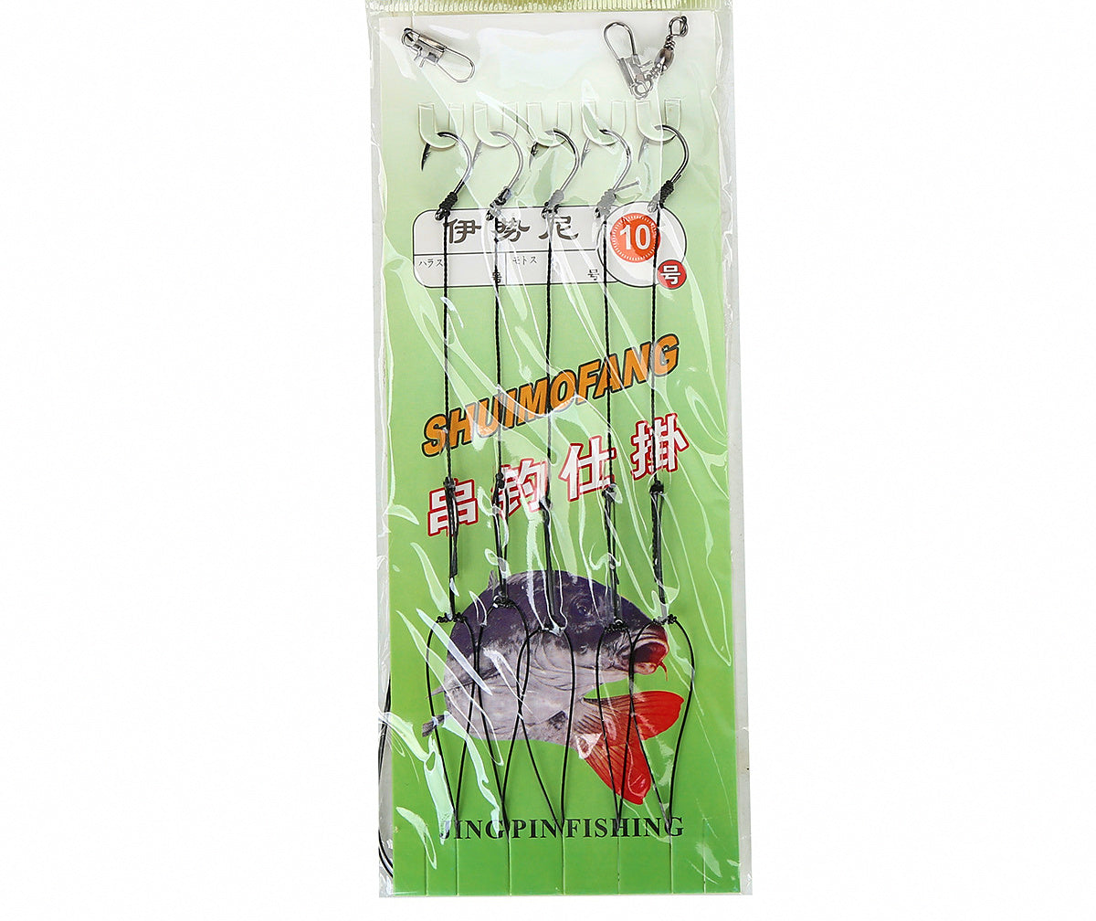 Pre-Tied Braided Line Multi-Hook Rig, Iseni & Maruse Style – product photo