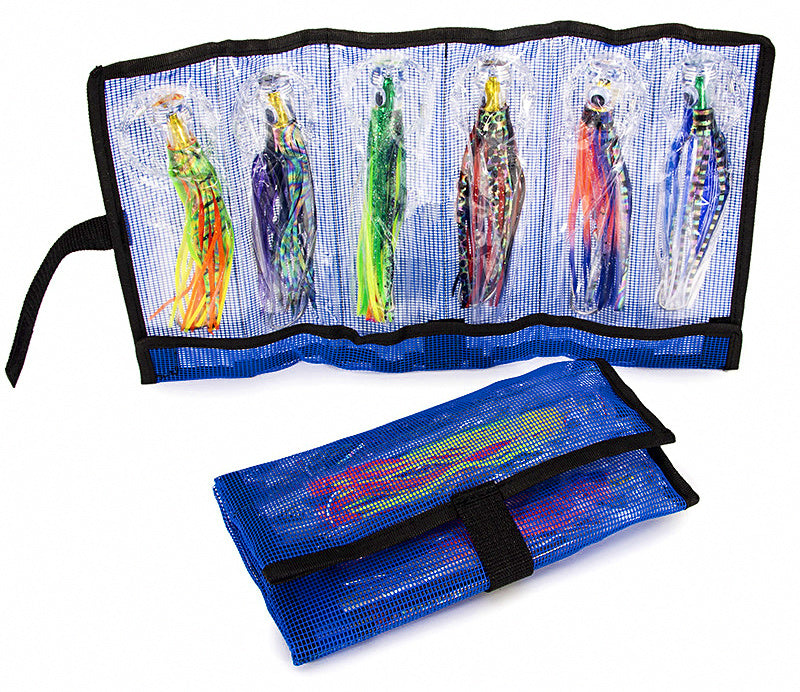 6.5 in Octopus Skirt Trolling Lure, 6-Pack, Assorted Colors – product photo