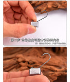 DIY Jig Head Hook, 90° Right-Angle Bend, Barbed, High-Carbon Steel – product photo