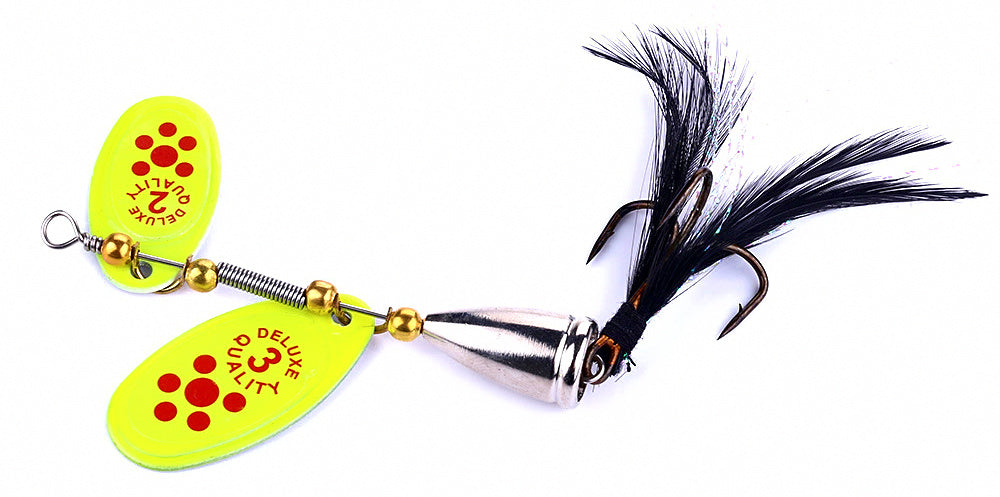 Spinner Spoon Lure with Feather Hook, 2.2–13 g (0.08–0.46 oz) – product photo