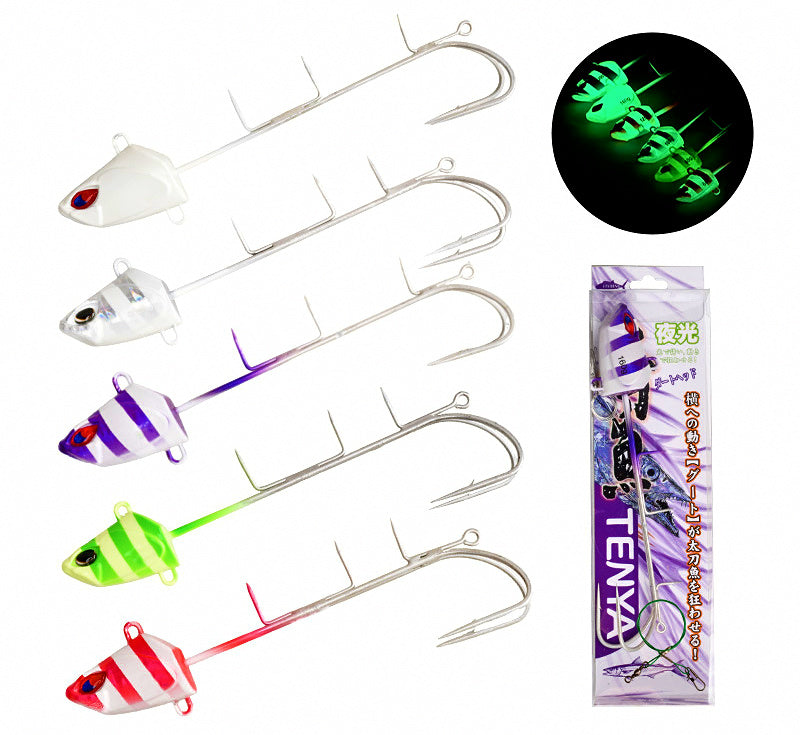 Glow Hairtail Jig with Double Hooks, 50–250 g (1.8–8.8 oz) – product photo