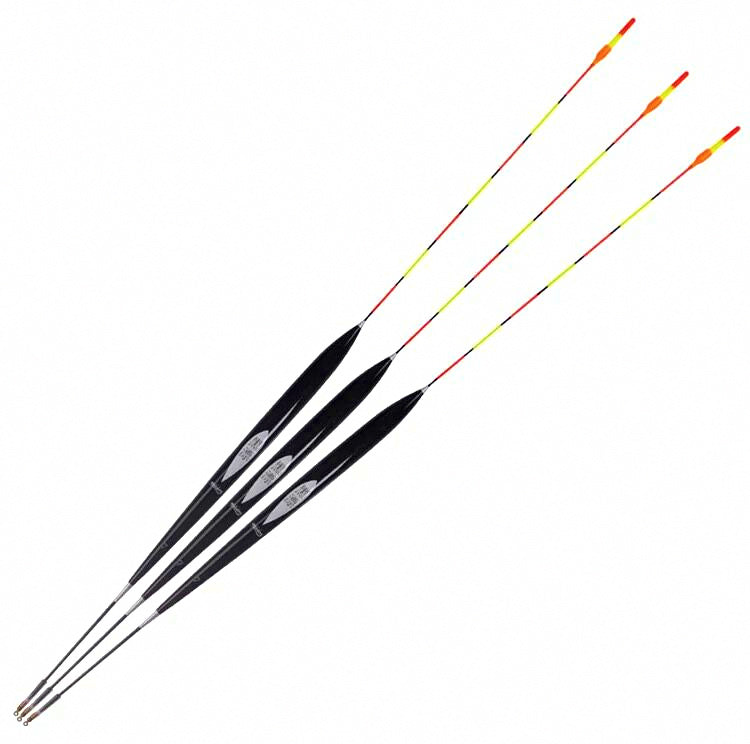 Black Balsa Vertical Fishing Float, Sizes 1–7, Soft Tip