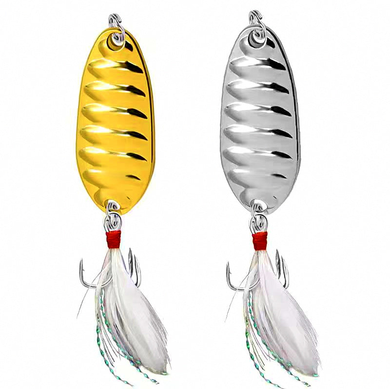 Flat Vibrating Casting Spoon, Single Hook, 5–20 g (0.18–0.71 oz)