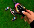 3D Textured Baitcasting Reel Wrap Film, Left or Right Hand – product photo