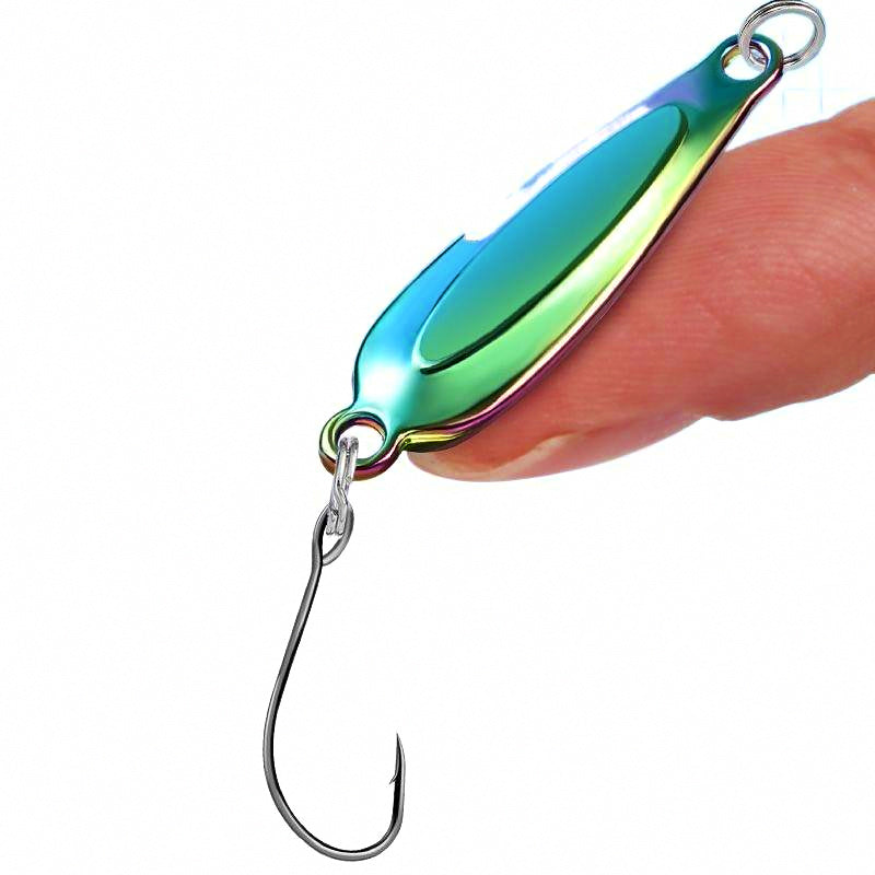 Micro Casting Spoons with Single Hook, Multi-Pack