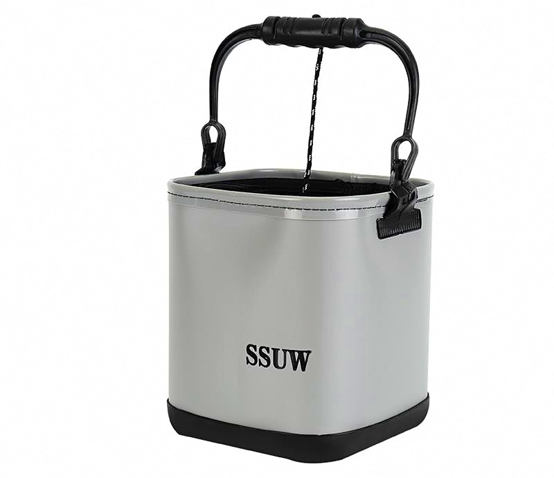 Collapsible Fishing Bucket with Rope, 21 cm / 24 cm – product photo