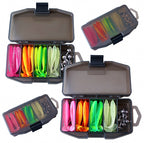 T-Tail Soft Bait Kit, Glow Ribbed, 5.5–7 cm (2.2–2.8 in) – product photo