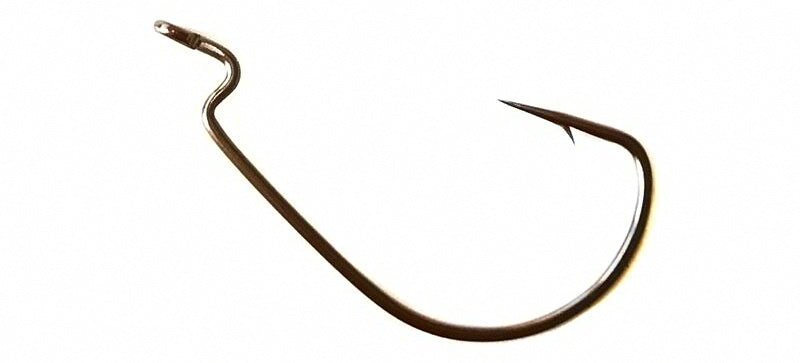 Wide Gap Offset Worm Hooks, Texas Rig Soft Bait Hooks – product photo