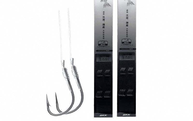 Pre-Tied Double Hook Snell Rigs, 8 Pairs, 65 cm (25.6 in) – product photo